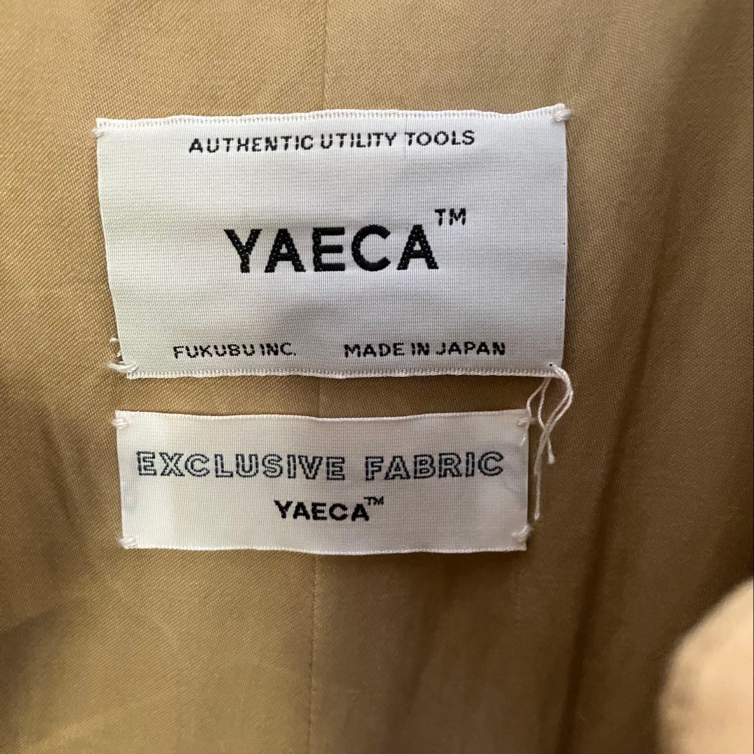 YAECA 60503 KHAKI ステンカラーコート　M