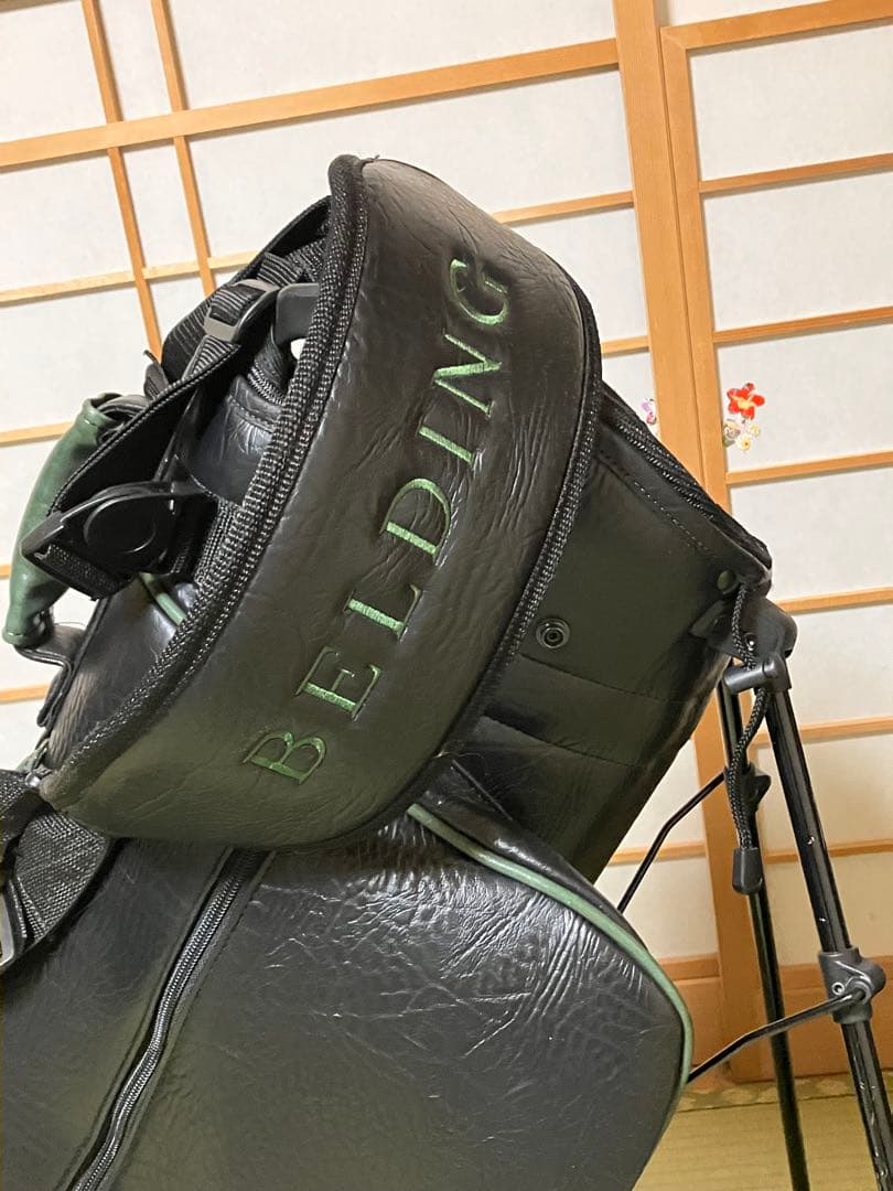 【最終価格】BELDING 黒 キャディバッグ スタンド付き