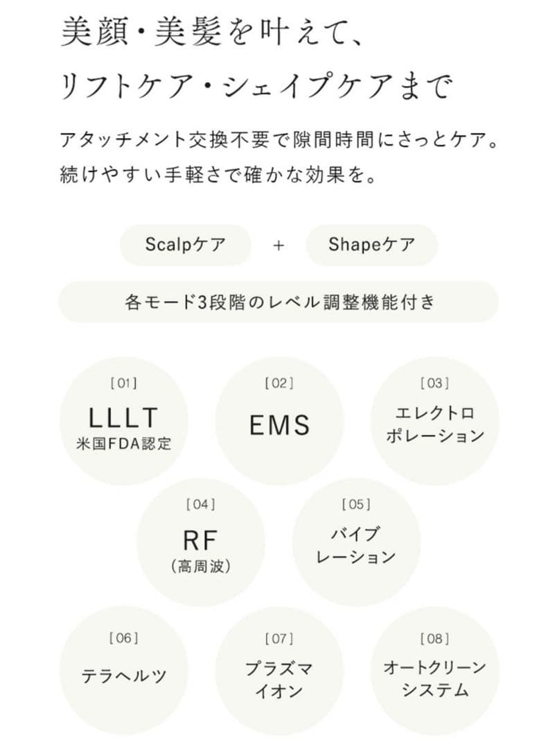 レーザー＆EMSリフトブラシPRO 限定ポーチ付き