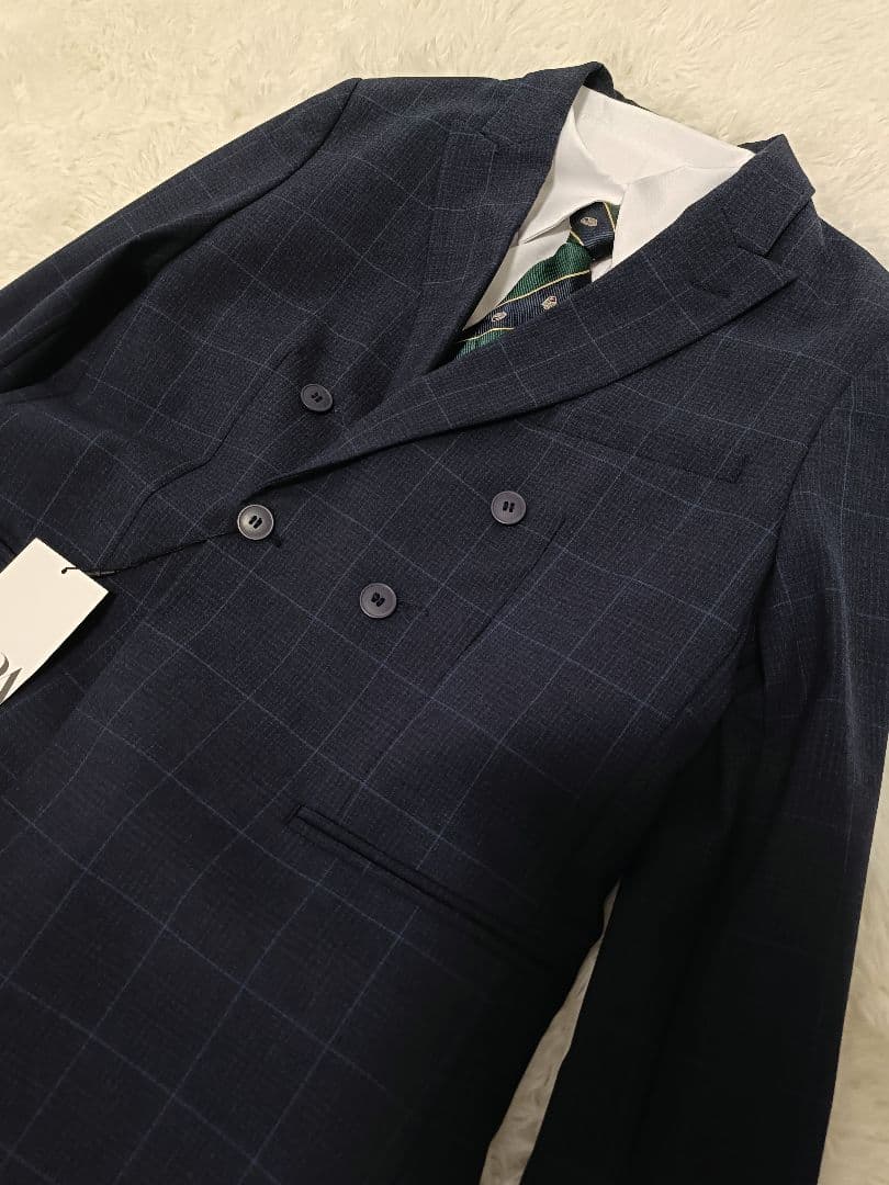 新品✨タグ　ZARA ザラ 3点セット 小学生 卒業式 スーツ ネイビー 160