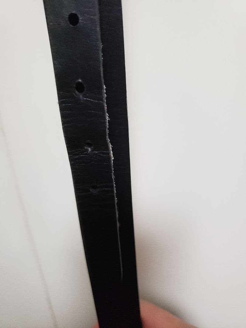 AURALEE (Men) ベルト LEATHER BELT 黒 M