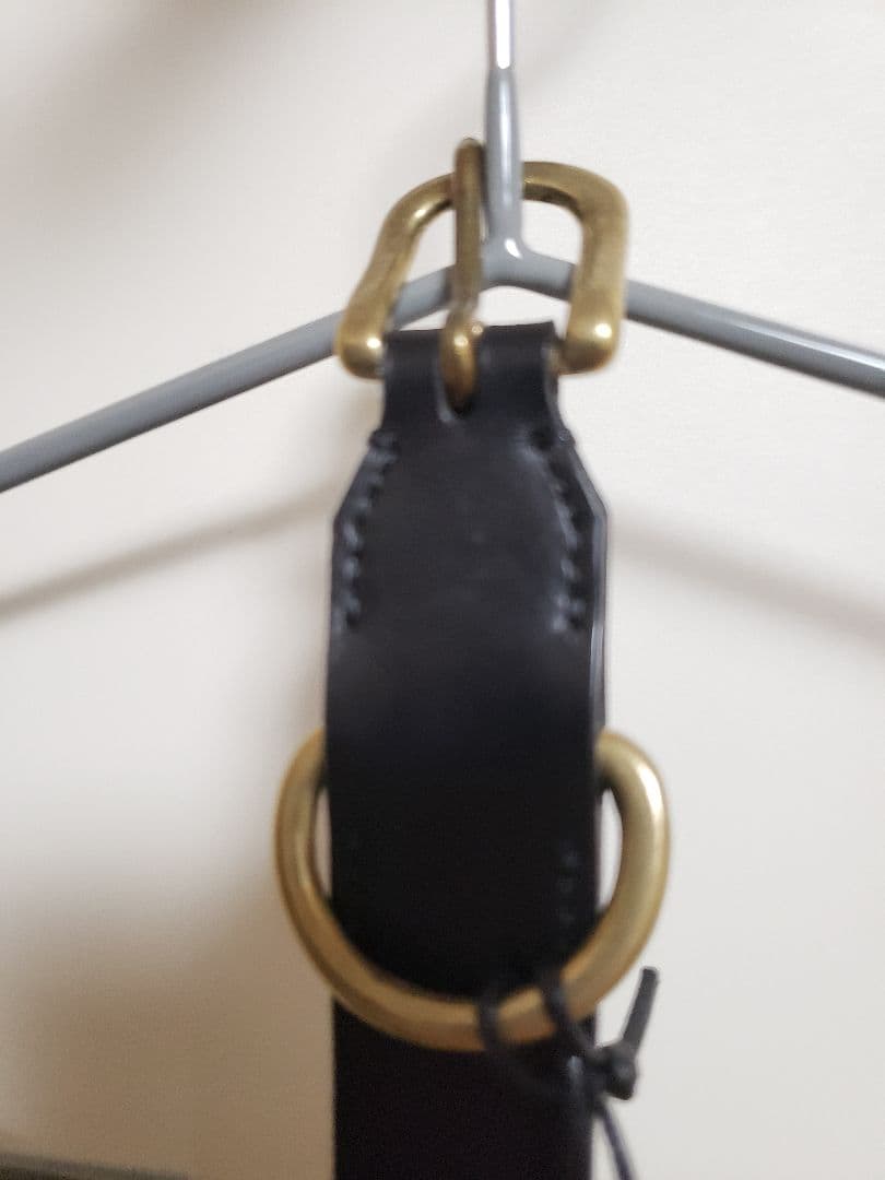 AURALEE (Men) ベルト LEATHER BELT 黒 M