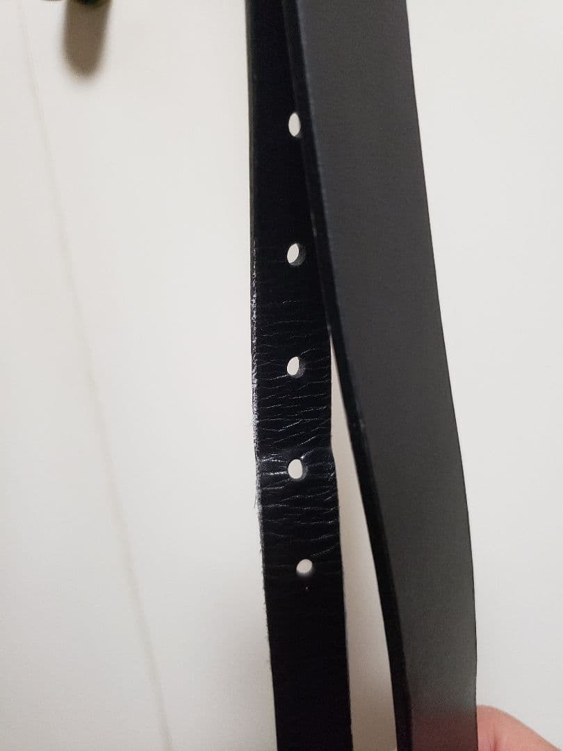 AURALEE (Men) ベルト LEATHER BELT 黒 M