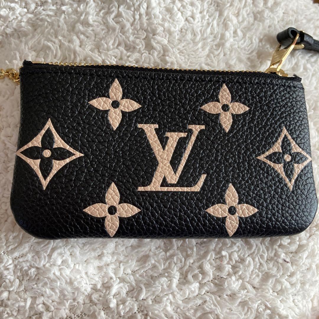 LOUIS VUITTON レザーキーケース モノグラム ポシェット・クレ