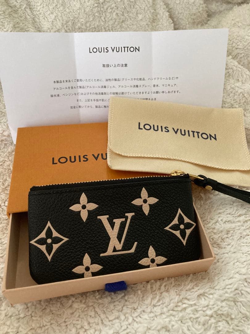 LOUIS VUITTON レザーキーケース モノグラム ポシェット・クレ