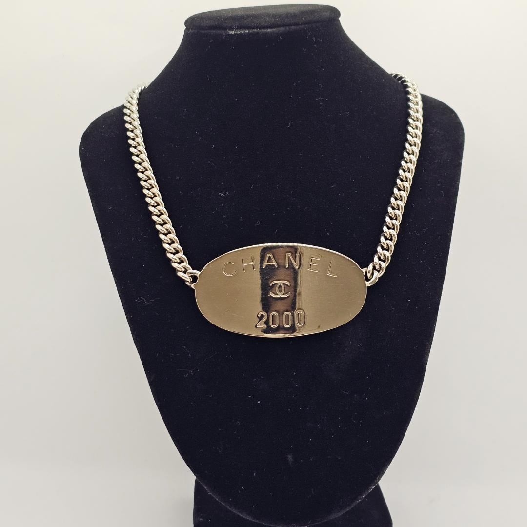 CHANEL シルバー チェーンネックレス 2000年モデル