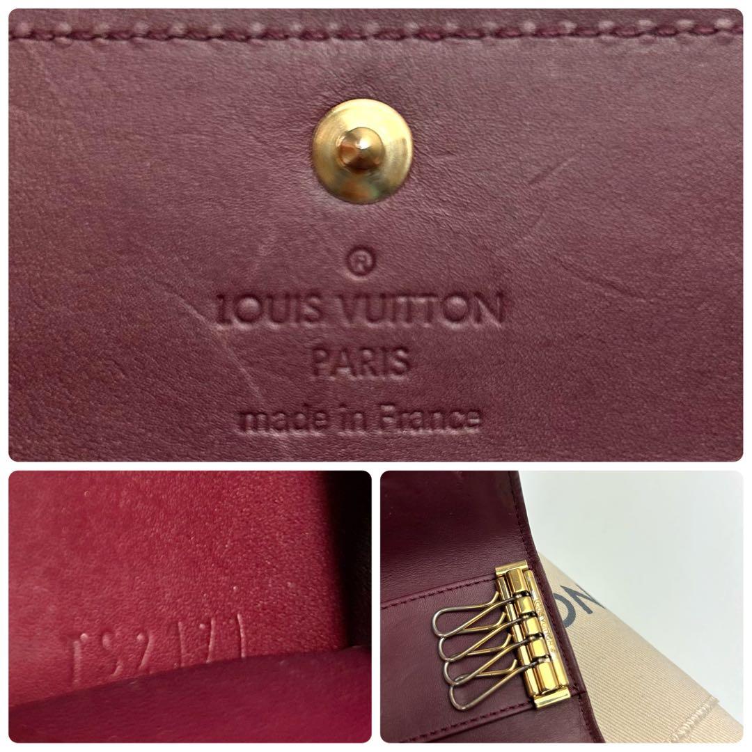 鑑定済 ルイヴィトン ヴェルニ バイオレット キーケース 4連