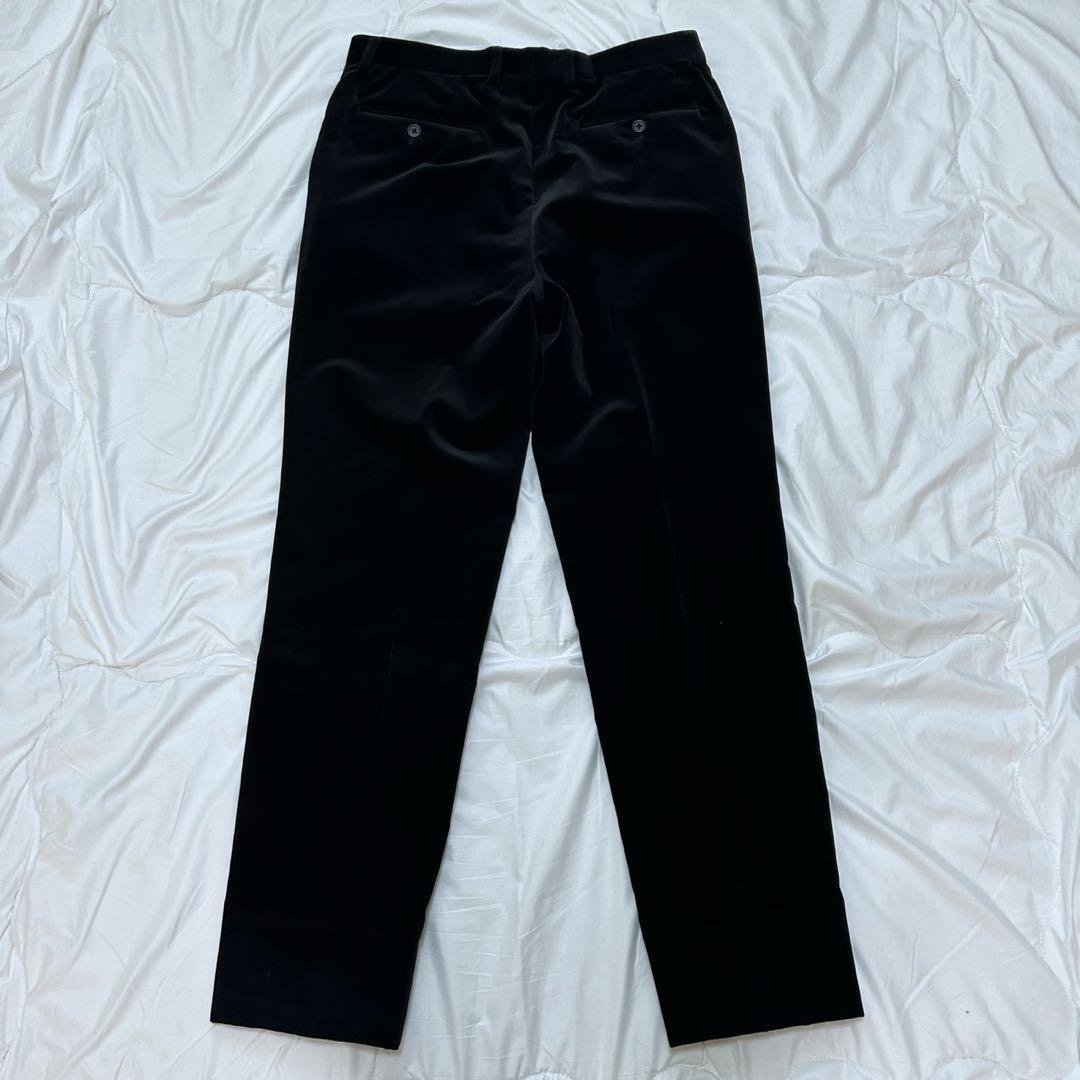 美品 PaulSmith ポールスミス 光沢 ベロア スーツ セットアップ M