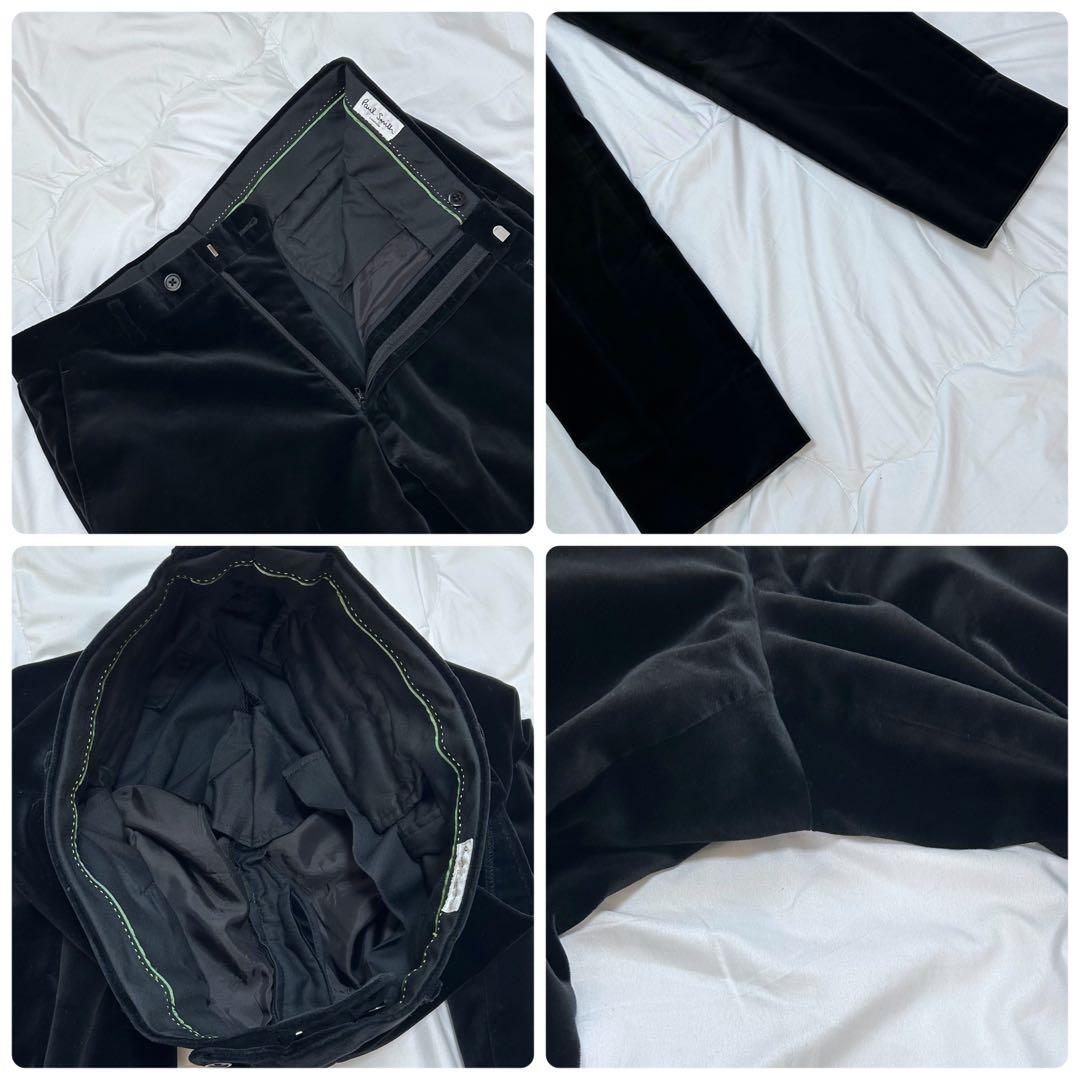 美品 PaulSmith ポールスミス 光沢 ベロア スーツ セットアップ M