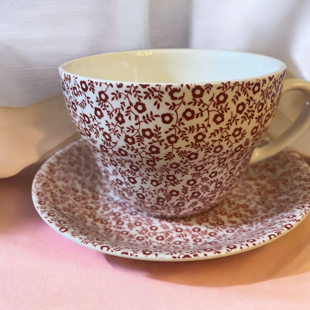 2月19日までSALE♪廃盤バーレイ レッドフェリシテーブレックファーストカップ