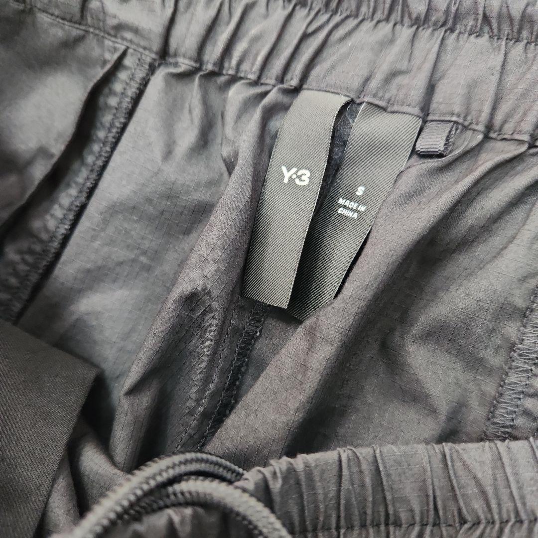 Y-3ブラックカーゴパンツ サイドビックポケット