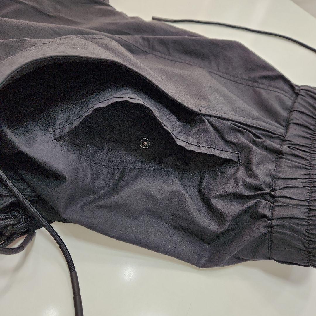 Y-3ブラックカーゴパンツ サイドビックポケット