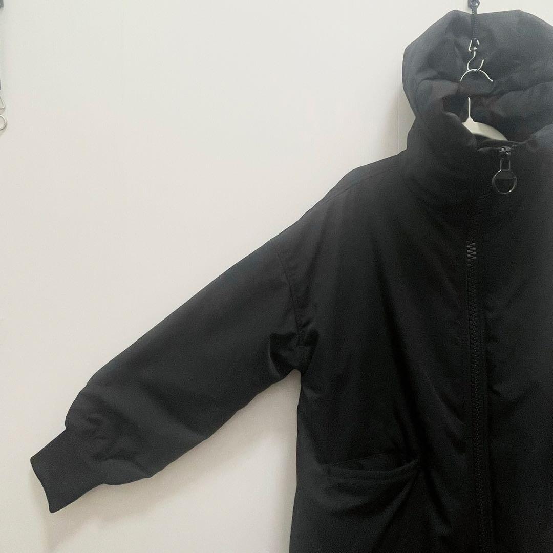 美品 antiqua アンティカ ブラック 中綿 ロングコート 冬