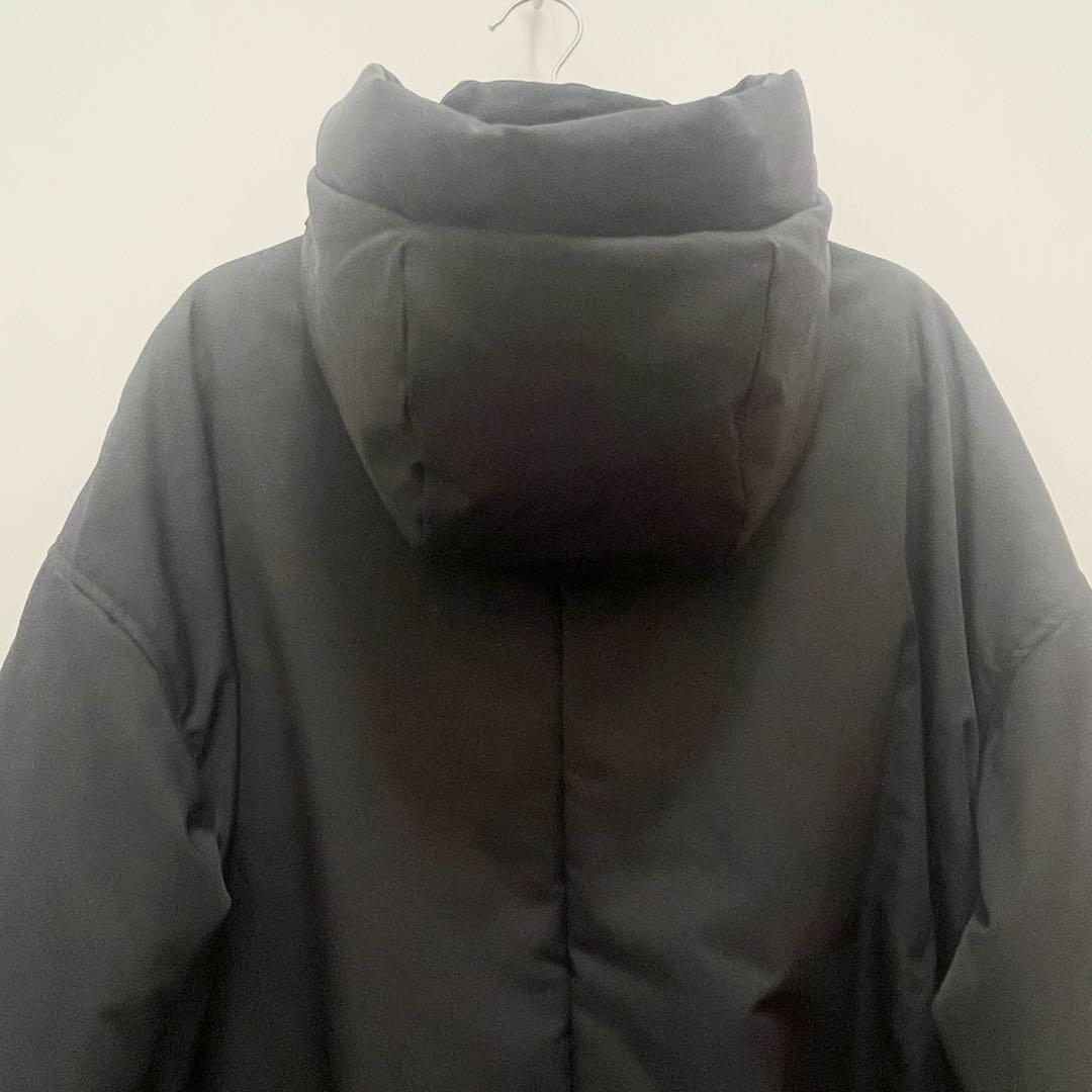 美品 antiqua アンティカ ブラック 中綿 ロングコート 冬