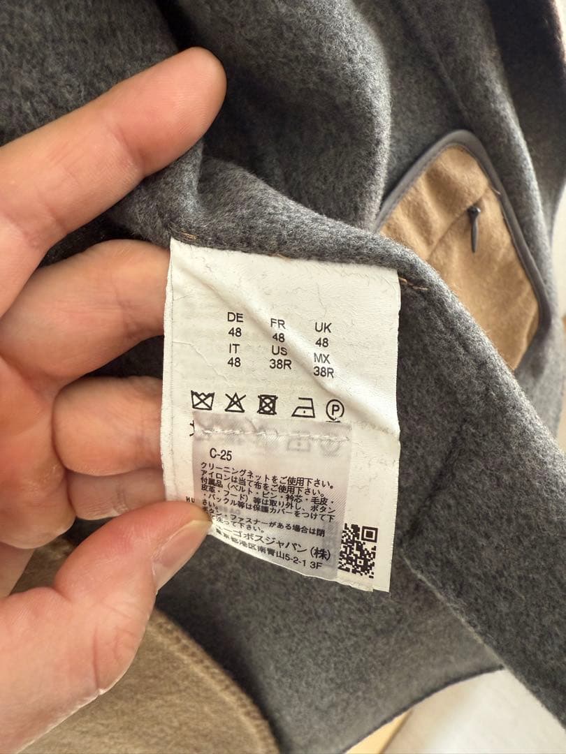 HUGO BOSS ベージュ テーラードジャケット 48