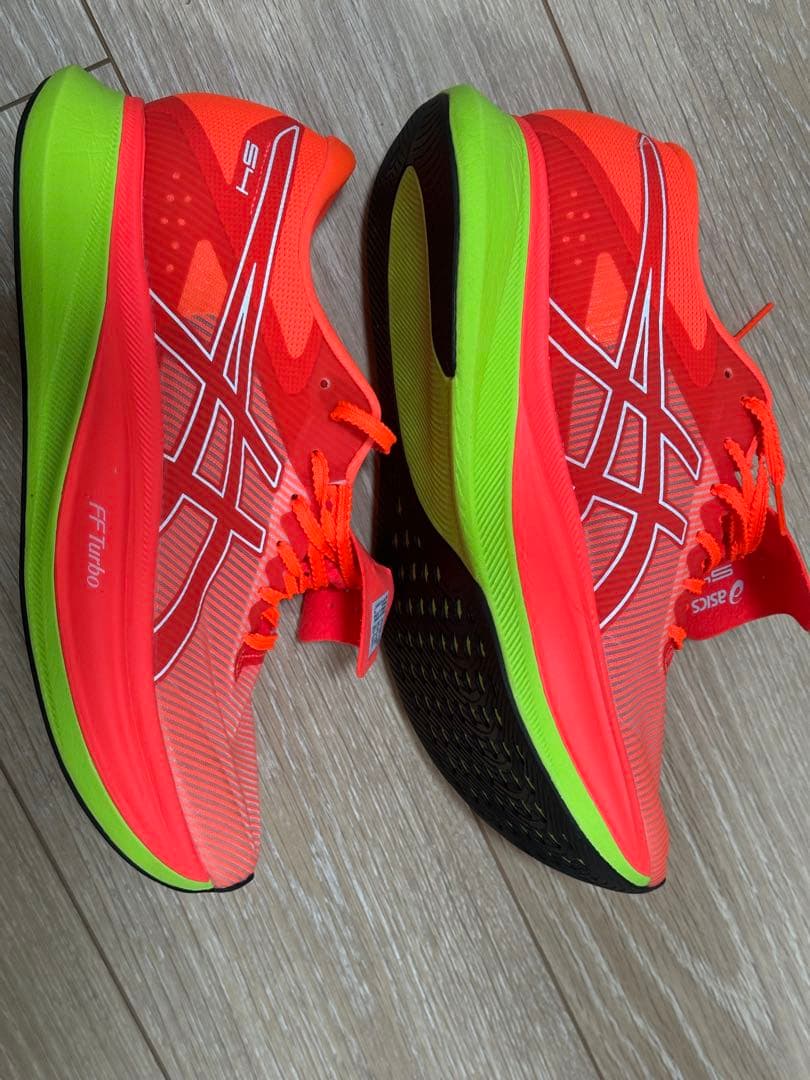 アシックス s4 26.5cm フラッシュオレンジ