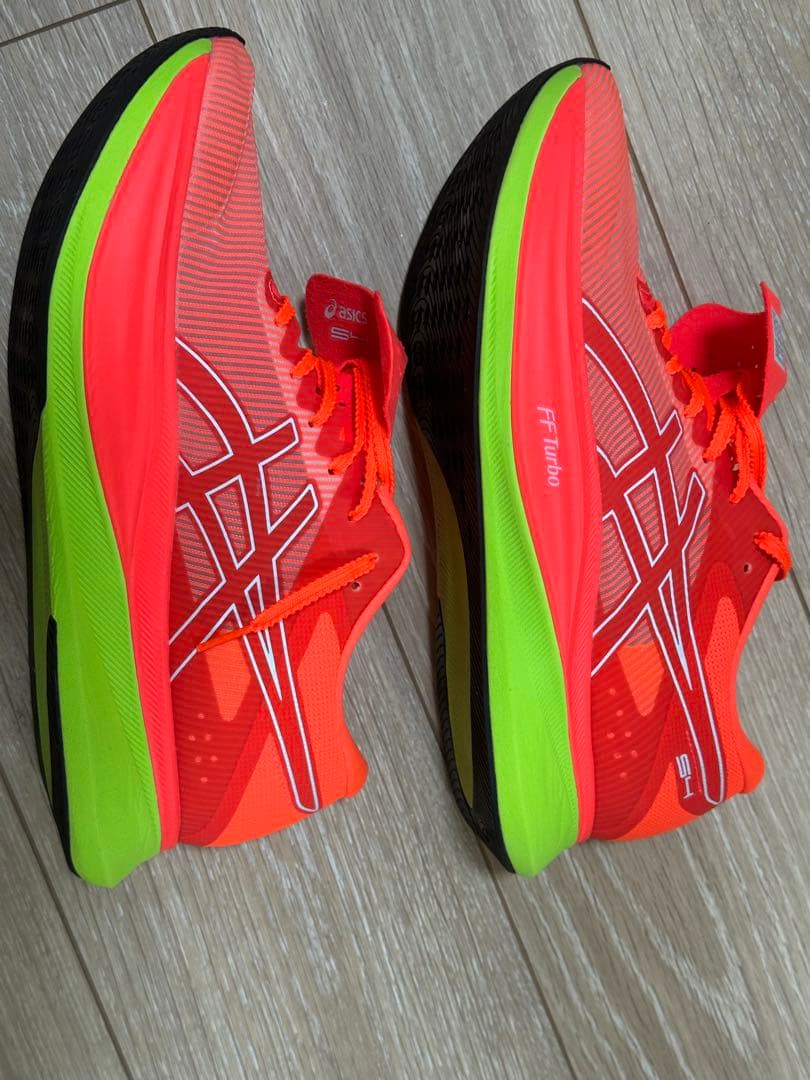 アシックス s4 26.5cm フラッシュオレンジ