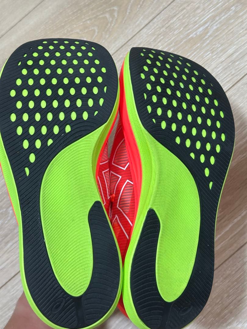 アシックス s4 26.5cm フラッシュオレンジ