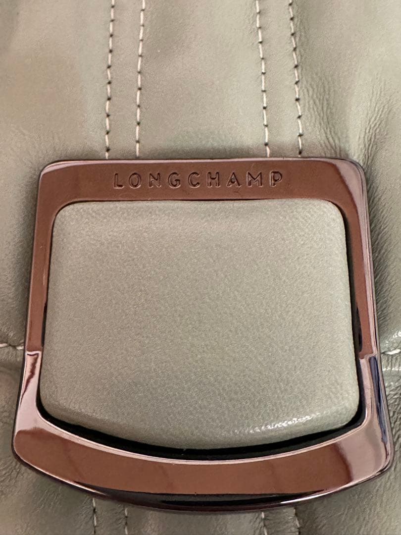 LONGCHAMP ブリオッシュ　 グリーン ショルダーバッグ