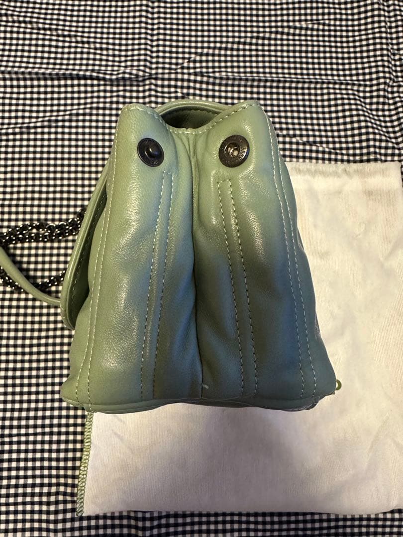 LONGCHAMP ブリオッシュ　 グリーン ショルダーバッグ