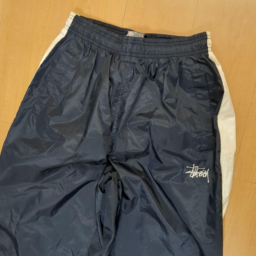 90s　デッドストック　新品未使用　ナイロン　パンツ　ステューシー　刺繍