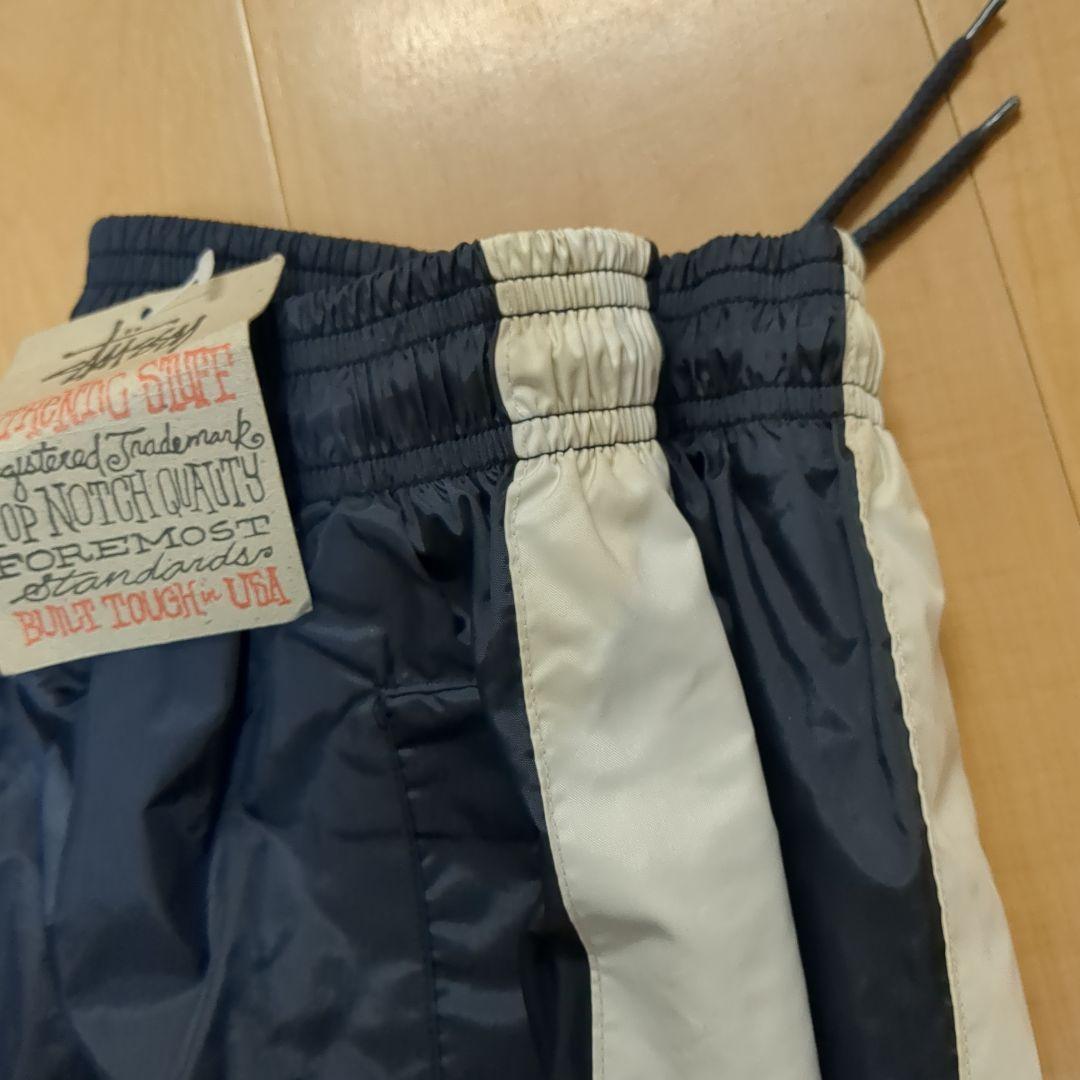 90s　デッドストック　新品未使用　ナイロン　パンツ　ステューシー　刺繍