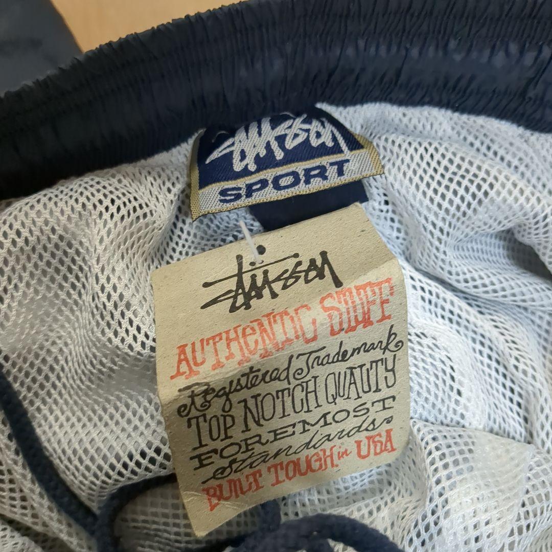 90s　デッドストック　新品未使用　ナイロン　パンツ　ステューシー　刺繍