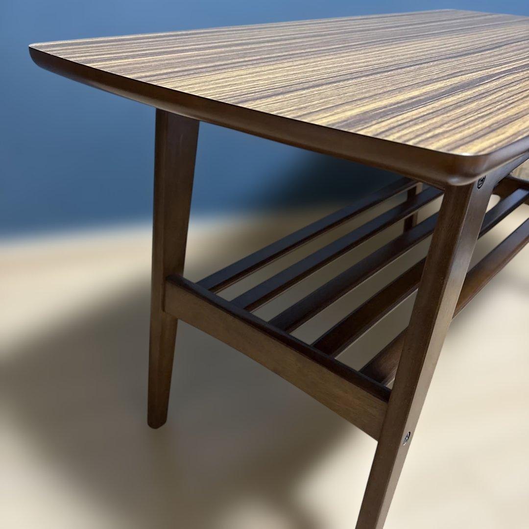 値下げ)カリモク60 サイドテーブル（ウォールナット メラミン）