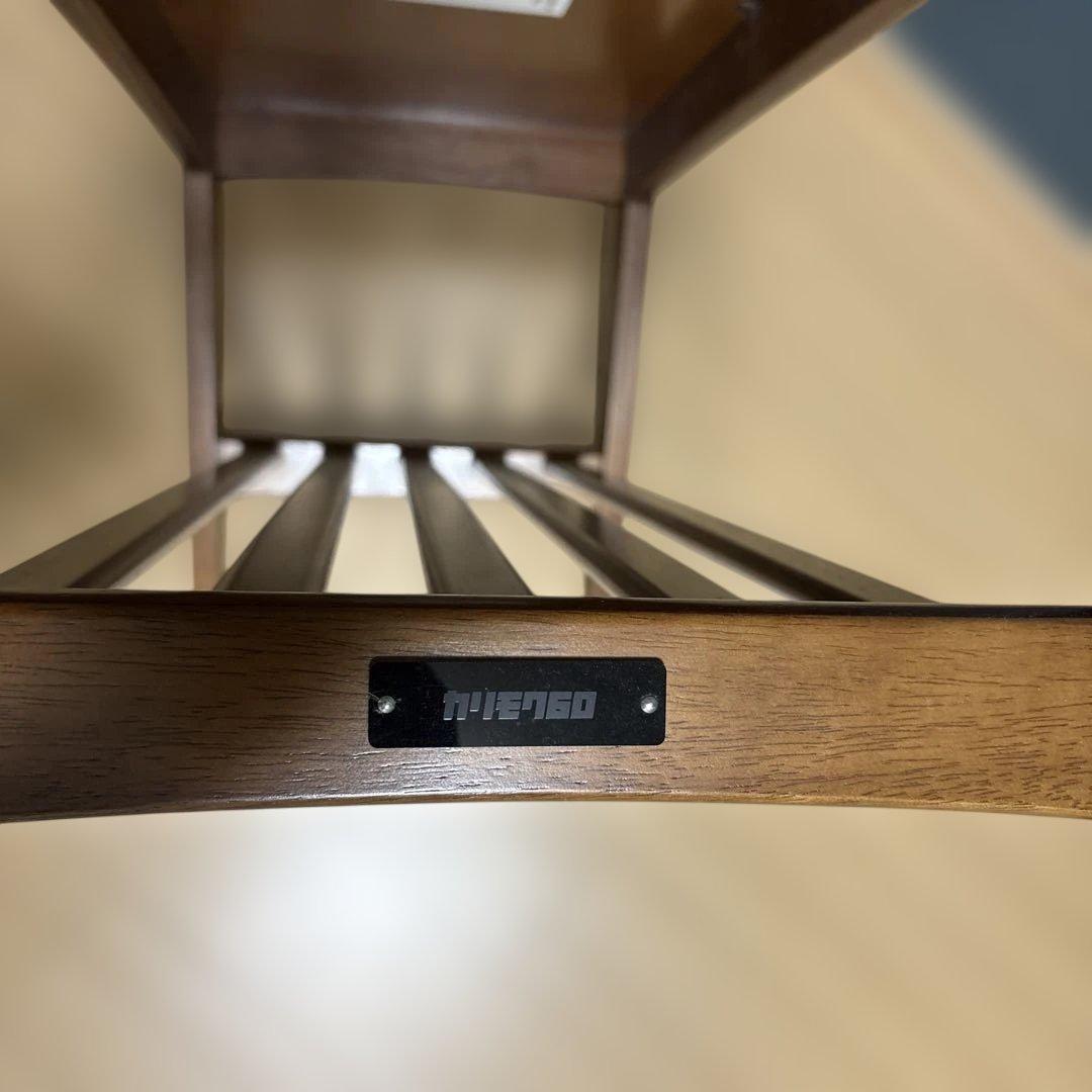 値下げ)カリモク60 サイドテーブル（ウォールナット メラミン）