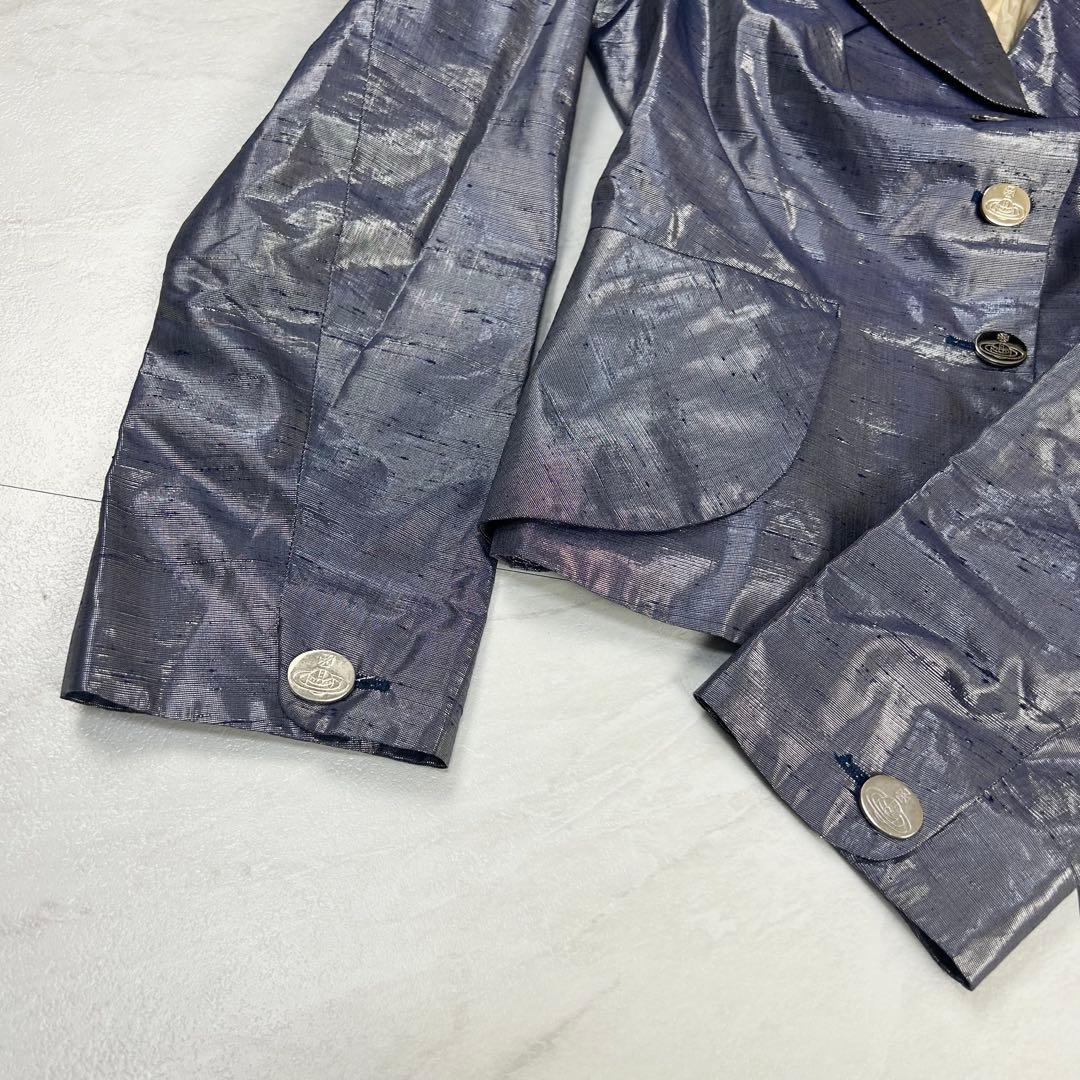 極美品 ヴィヴィアン ウエストウッド 変形 セットアップ メタリック 光沢感