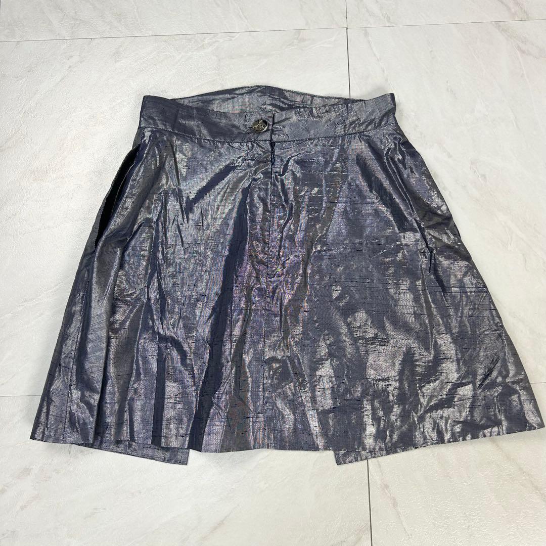 極美品 ヴィヴィアン ウエストウッド 変形 セットアップ メタリック 光沢感