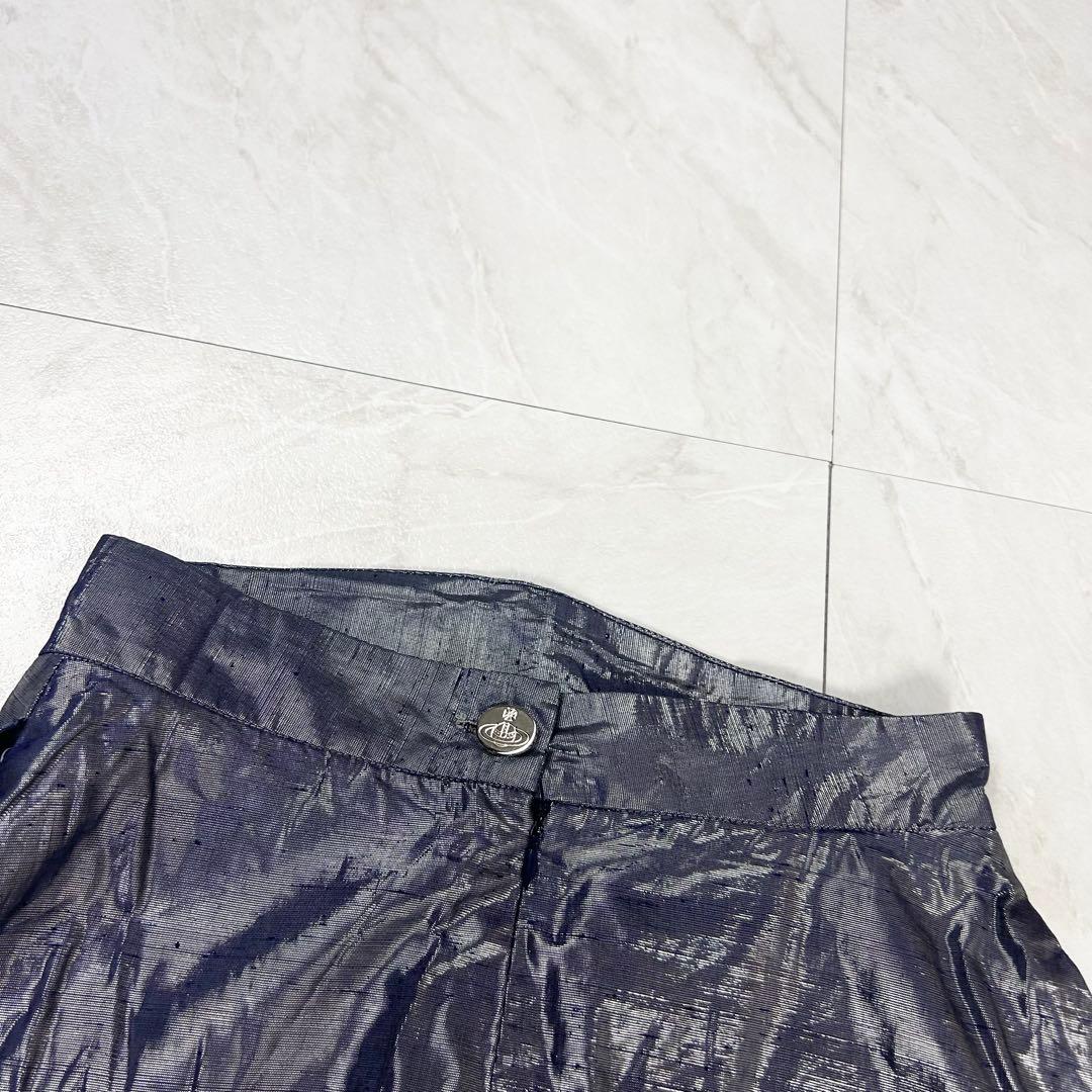 極美品 ヴィヴィアン ウエストウッド 変形 セットアップ メタリック 光沢感