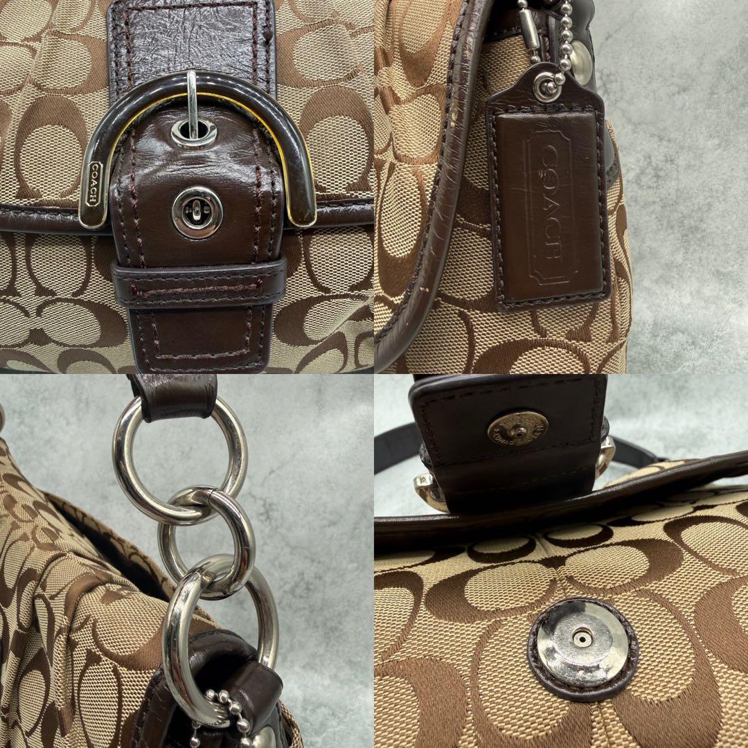 COACH コーチ ワンショルダーバッグ キャンバス ソーホー 肩掛け ブラウン