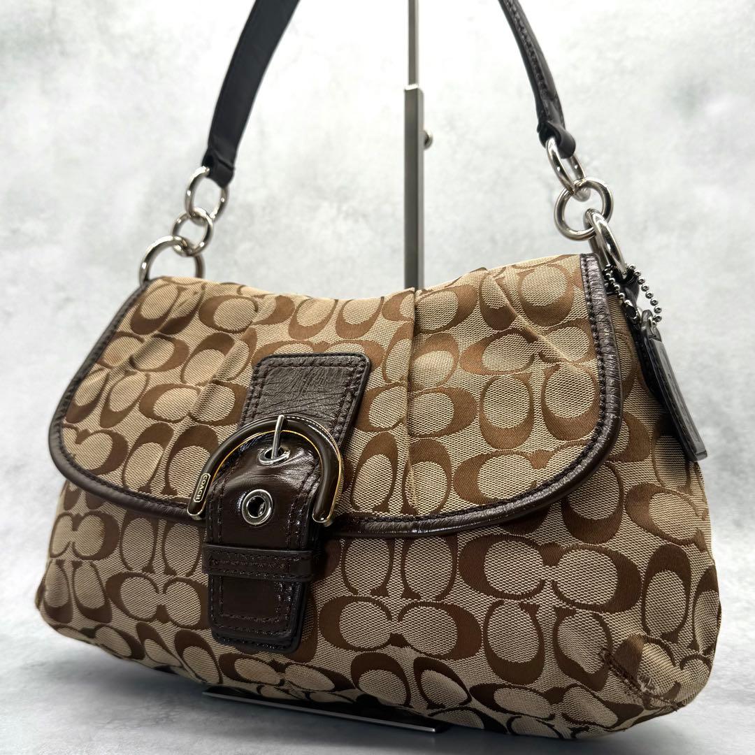 COACH コーチ ワンショルダーバッグ キャンバス ソーホー 肩掛け ブラウン