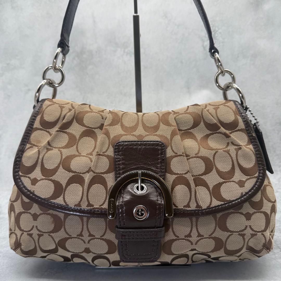 COACH コーチ ワンショルダーバッグ キャンバス ソーホー 肩掛け ブラウン