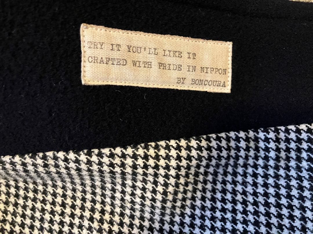 ボンクラ　ピーコート　カシミヤ　メルトン　ネイビー　40