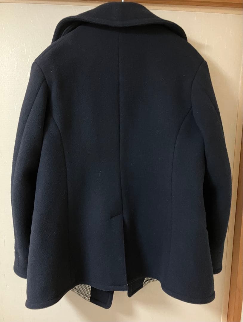 ボンクラ　ピーコート　カシミヤ　メルトン　ネイビー　40