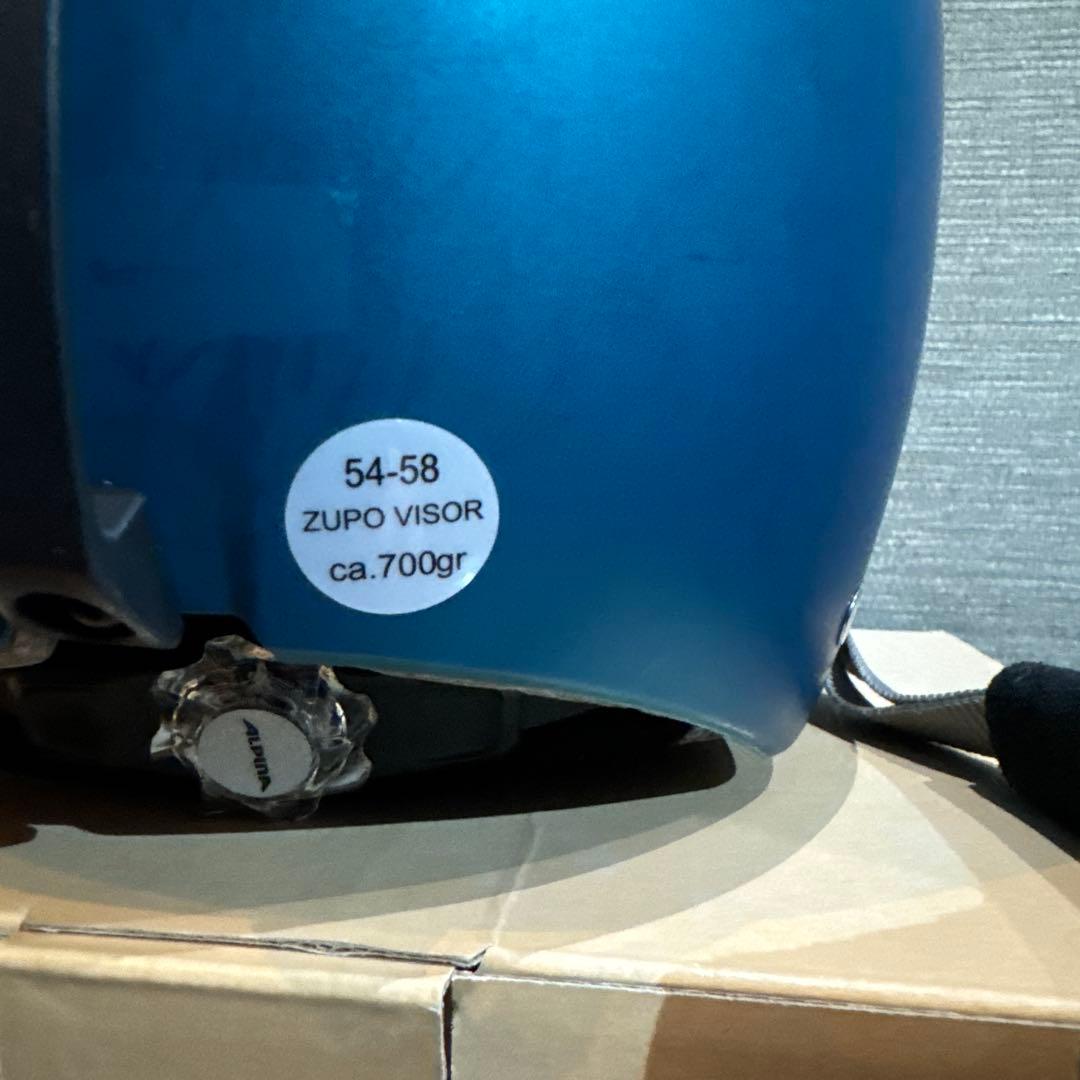 アルピナ　スキーヘルメット　シールド付 ジュニア54-58