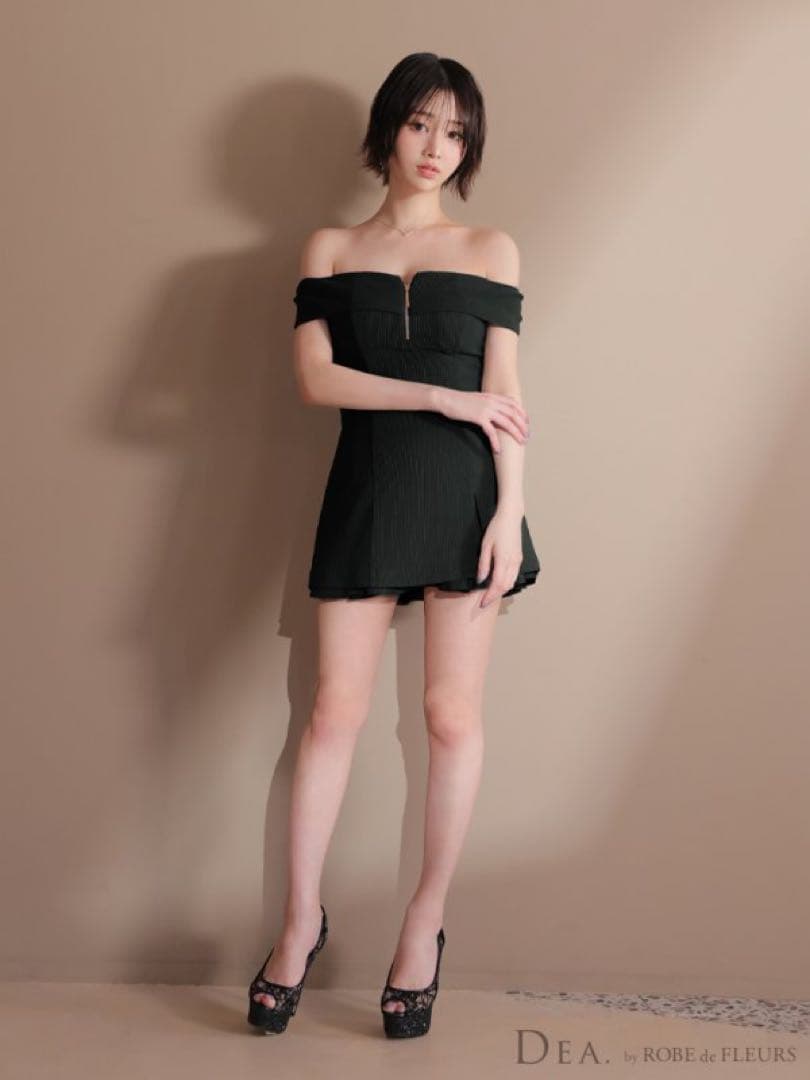 DEA robe de fleurs オフショルダー ナイトドレス