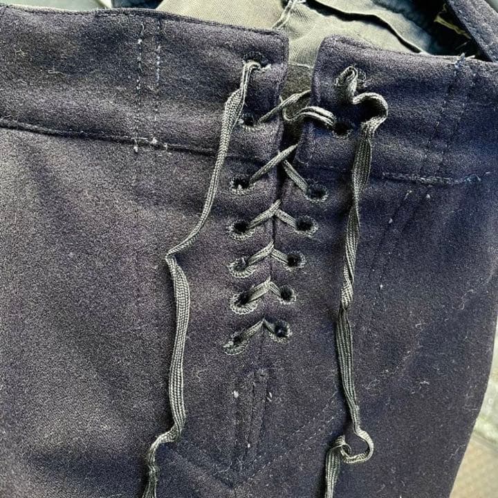 3-40s vintage US NAVY ウールセーラーパンツ ダークネイビー