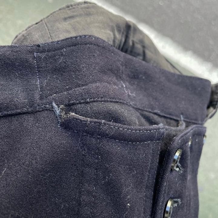 3-40s vintage US NAVY ウールセーラーパンツ ダークネイビー