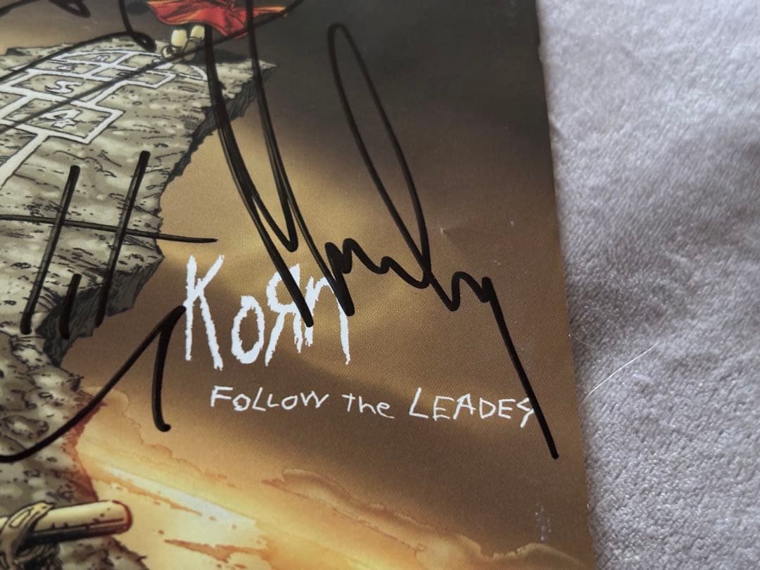 レア　Korn サイン　限定CD コーン Follow the Leader