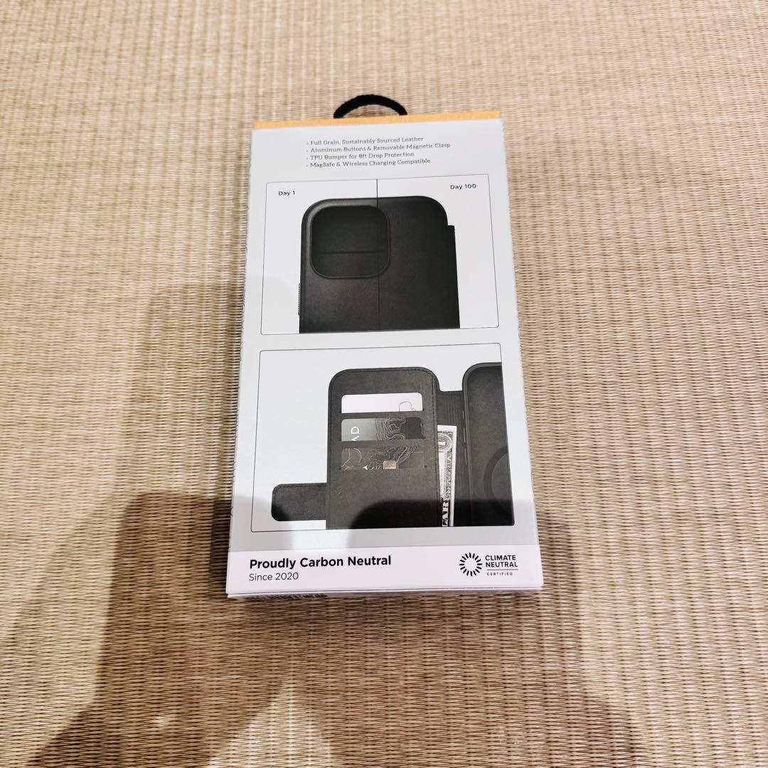 ブラック 手帳型iPhone16 pro ケース NOMAD おまけガラス