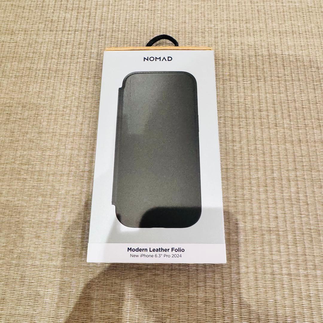 ブラック 手帳型iPhone16 pro ケース NOMAD おまけガラス