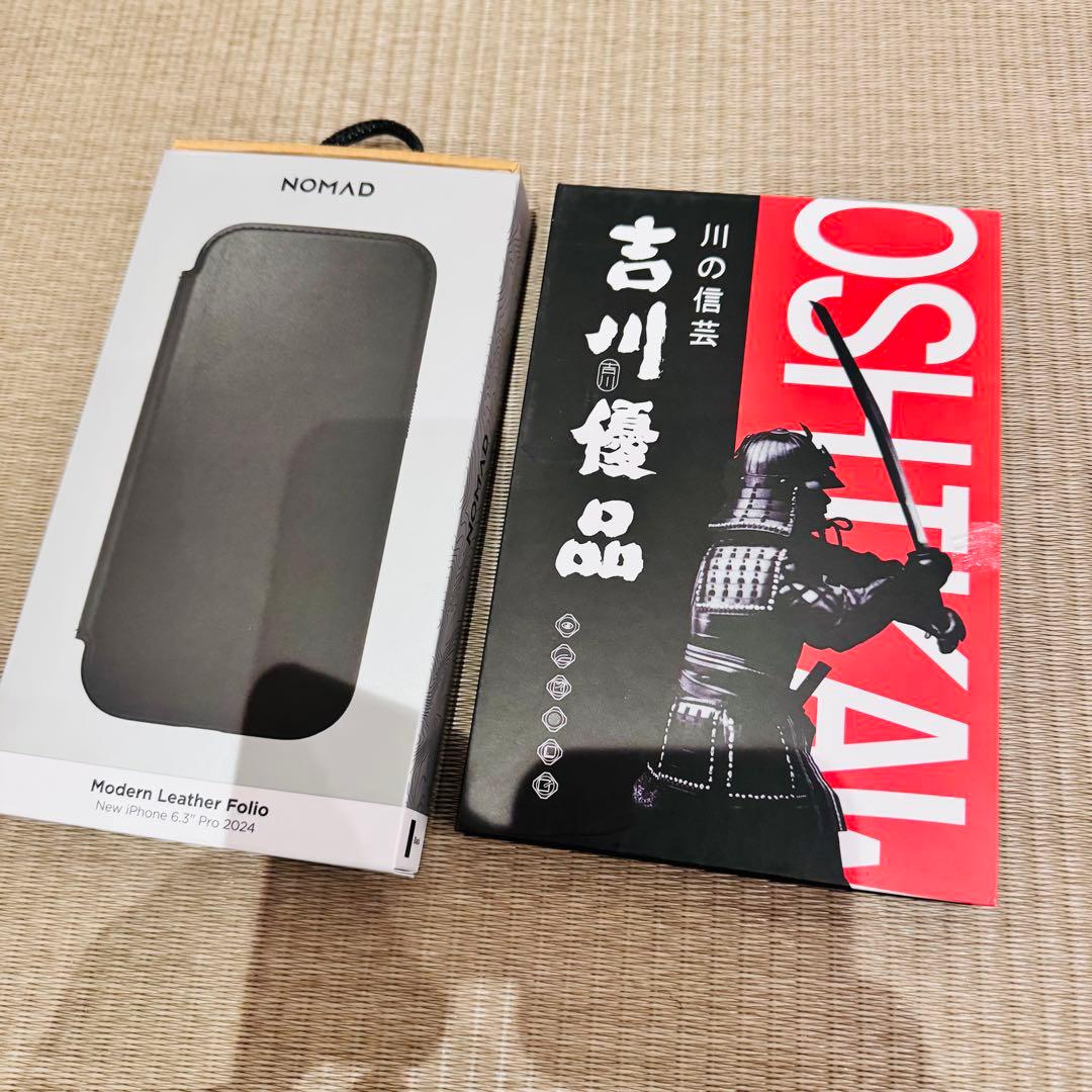 ブラック 手帳型iPhone16 pro ケース NOMAD おまけガラス