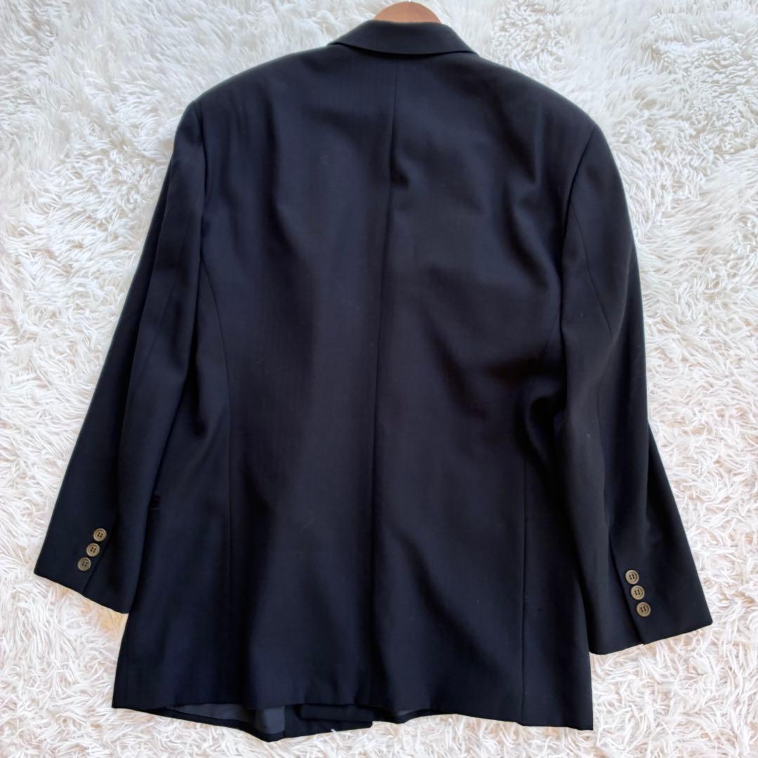 ✨GIORGIO ARMANI✨最高級スーツ 濃紺 XL 黒タグ　ダブルブレスト