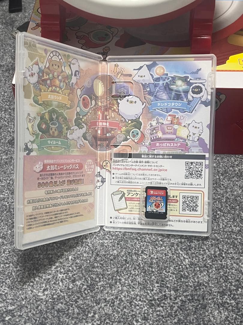 太鼓の達人 ドンダフルフェスティバル、太鼓とバチ セット