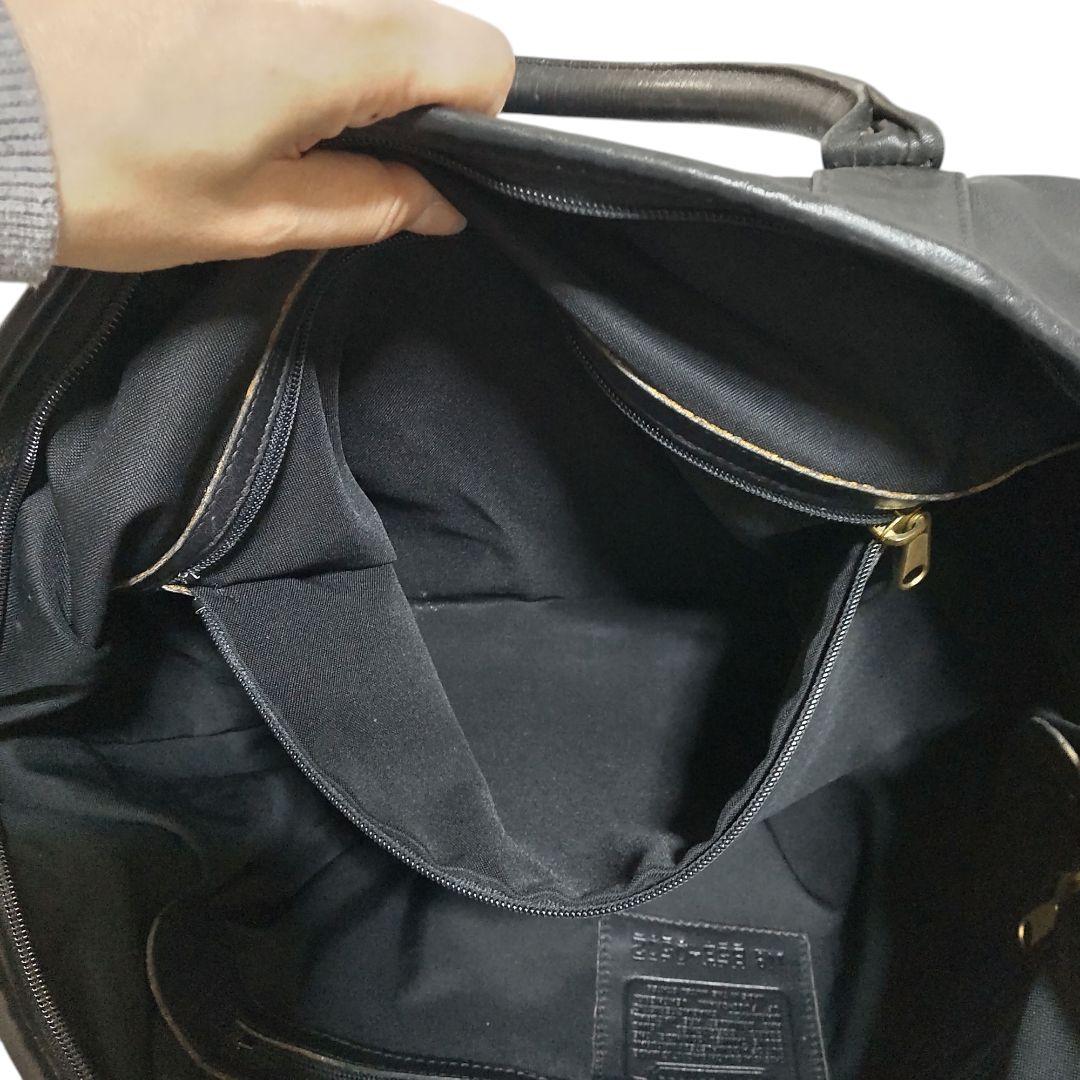 オールドコーチ ボストンバッグ オールレザー COACH ブラック