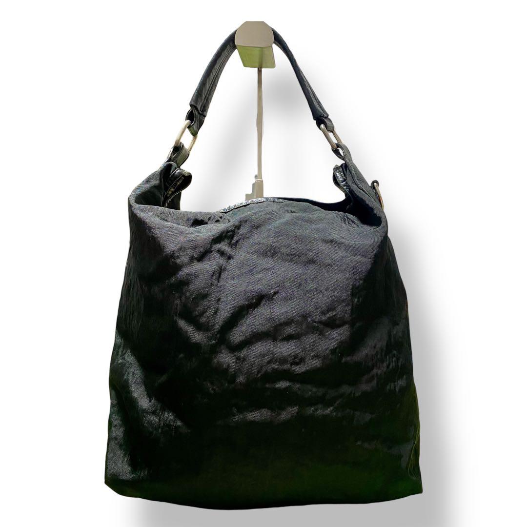 Burberry Bluelabel 　2way トートバッグ ナイロン　黒