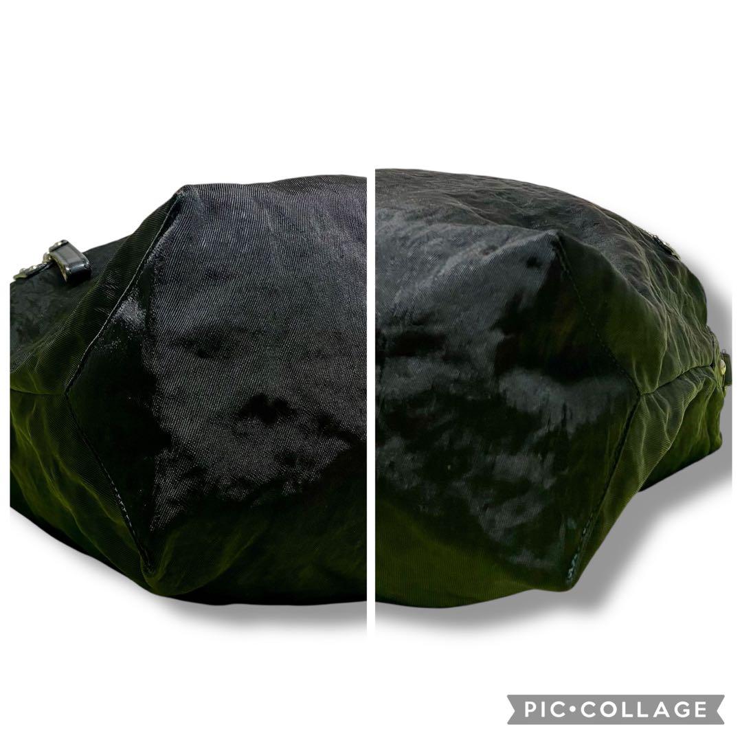 Burberry Bluelabel 　2way トートバッグ ナイロン　黒